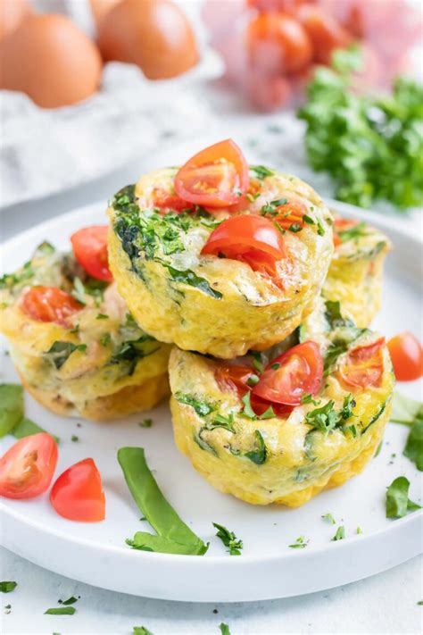 Healthy Spinach Egg Muffins Evolving Table