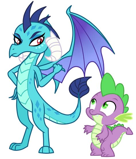 spike and princess ember by mixiepie on deviantart