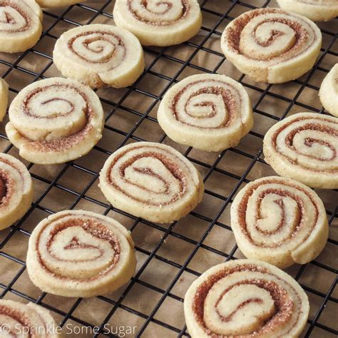Cinnamon roll cookies are a sweet treat to make for the holidays. Cinnamon Roll Cookies - Sprinkle Some Sugar