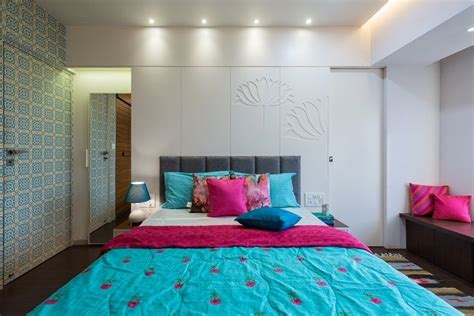 A Bright And Cheery Mumbai Apartment Bedroom Furniture Design Modern