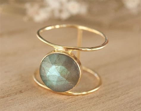 Turquoise Ringgold Ringstatement Ring Gemstone Ring Copper Etsy Rose