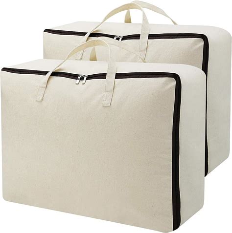 Amj Household Essentials 100 Cotton Canvas Collapsible Storage Bag