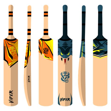 Cricket Bat Stickers Design Vector Gudang Gambar Vector Png