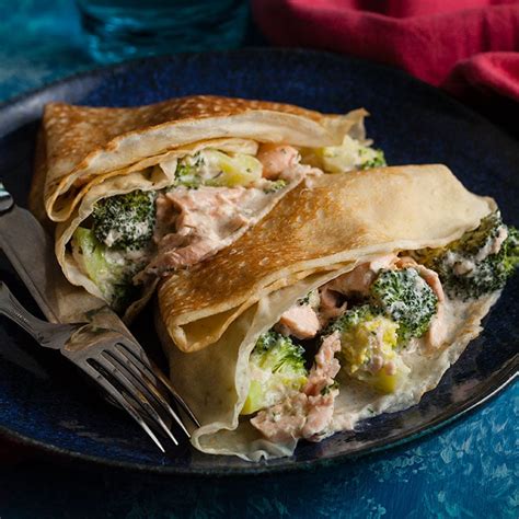Savoury Pancakes With Salmon And Broccoli Recipes Made Easy