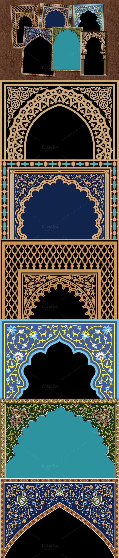 6 Traditional Arabic Arches Arabian Nights Creative Cards Traditional