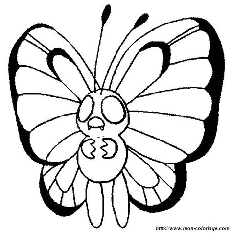 Coloring Pokemon Page Butterfree