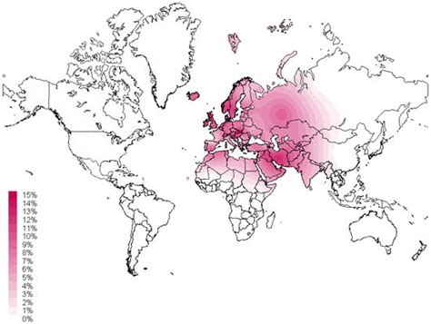 J2a is found homogeneously across most of europe. J-mtDNA