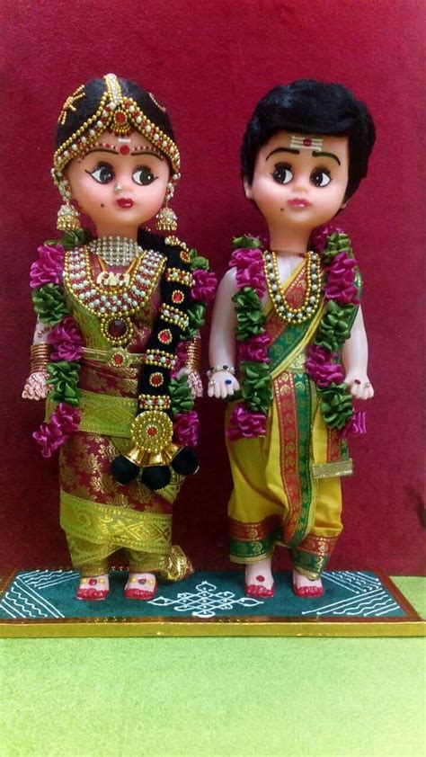 Dolls As Bride And Groom Indian Dolls Couples Doll Wedding Doll