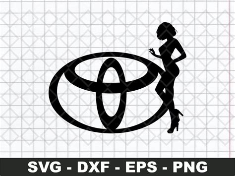 Toyota Girl Svg Toyota Logo Dxf Png Vector