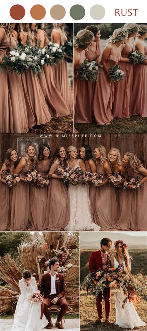 Awasome Rust Wedding Color Palette 2023