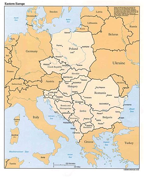 Eastern European Map Eastern Europe • Mappery