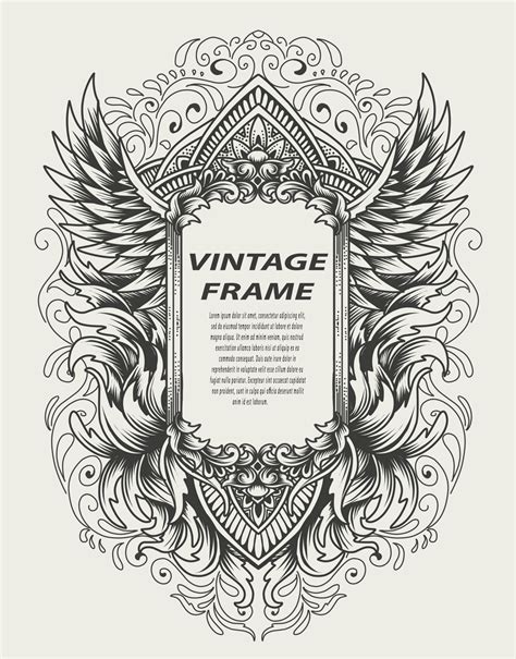 Vintage Baroque Frame With Antique Ornament 3557725 Vector Art At Vecteezy