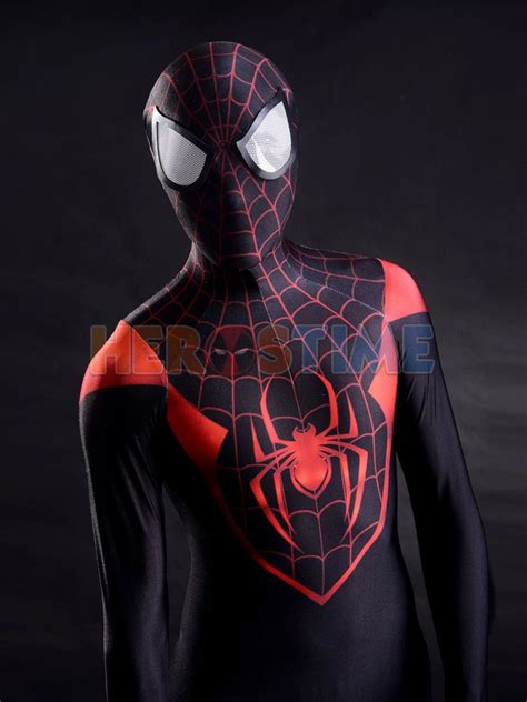 Details About Spiderman Costume Ultimate Miles Morales Superhero
