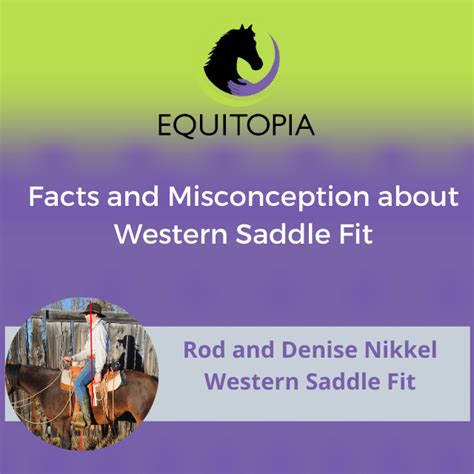 Webinar Facts And Misconception About Western Saddle Fit Equitopia
