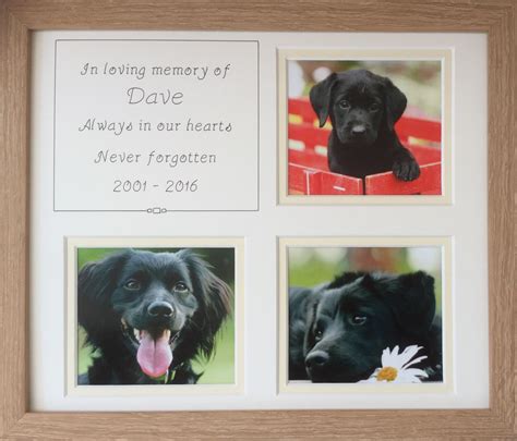 Personalised Pet In Loving Memory Pet Photo Frame Personalized Pet