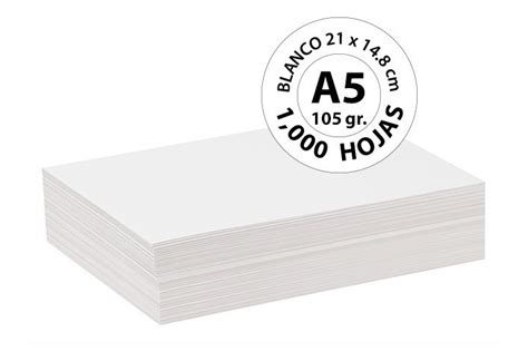 Papel Bond Blanco A5 105 Gr 1000 Hojas Mercado Libre