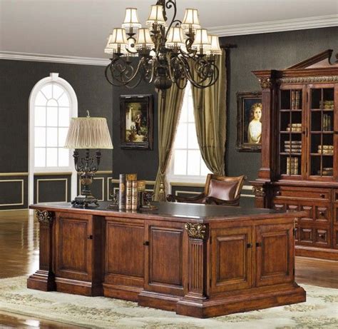 Princeton Executive Desk Shown In Cherry Mahogany Finish Size Large As
