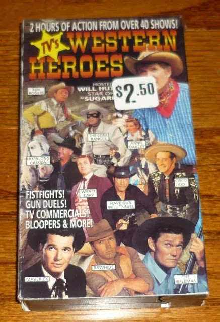 Tvs Western Heroes Vhs Video Tape Hopalong Cassidy The Lone Ranger