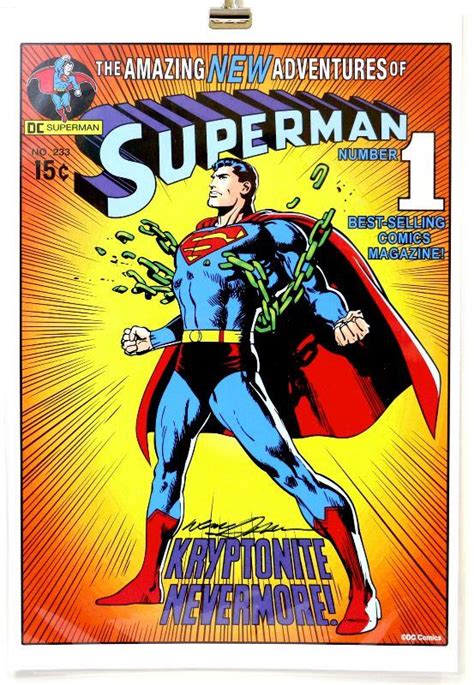 Superman 233 Comic Art Print Signed By Neal Adams 108
