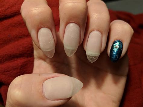 Hard gel nails use a special compound to build artificial nails that once set by a curing light become hard and inflexible, while closely resembling natural nails. First DIY gel nail extension set! CC please? : Nails