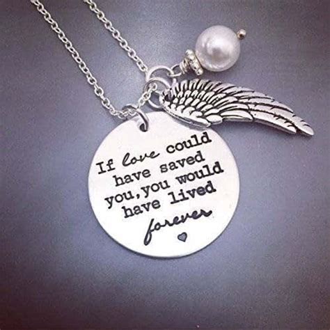 Amazon Com Memorial Remembrance Necklace If Love Could Have Saved