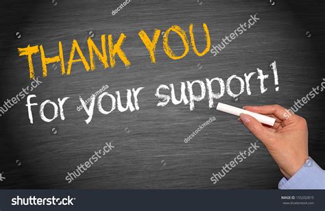 Thank You Your Support Stock Photo 155202815 Shutterstock
