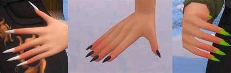 Sims Cc Nails Maxis Match