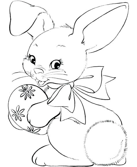 Christmas Bunny Coloring Pages at GetDrawings | Free download