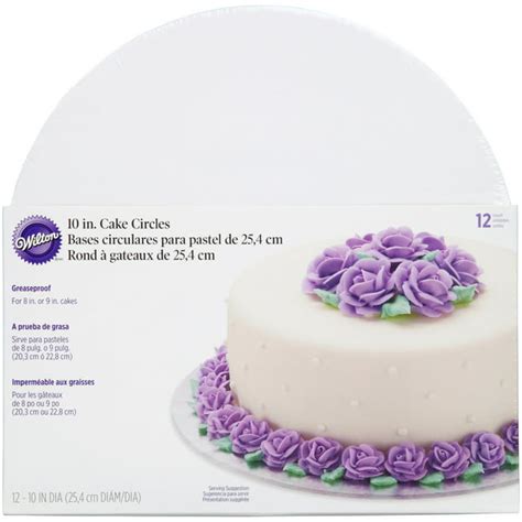 Wilton Cake Boards Set Of 12 Round Cake Boards For 10 Inch Cakes