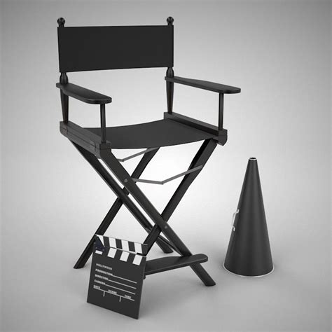 Cinema4d Directors Megaphone 3d Model Cinema Chairs Bench Table