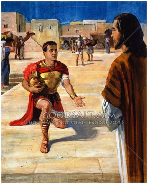 A Faith Filled Centurion Asks Jesus For Help In Healing His Servant