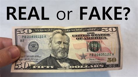 How To Tell If A 50 Bill Is Real Or Fake Youtube