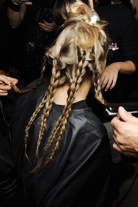 Fashion Week Hairstyles Backstage At Aw Shows 2013 14 Uk