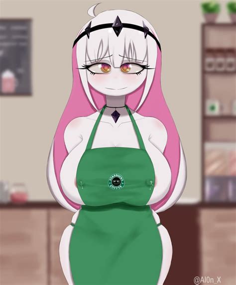 Rule 34 1girls Al0n X Apron Big Breasts Blush Coffee Shop Collar