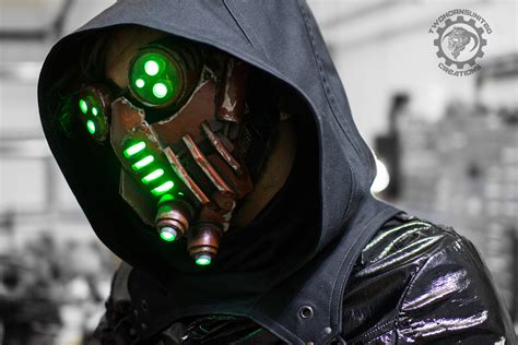 The Petrifier Demon Tech Cyberpunk Led Mask By Twohornsunited On
