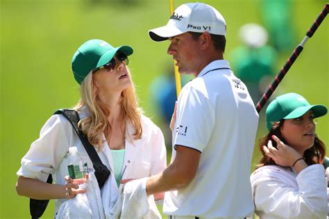 Golfers Wife Makes Clutch Caddying Cameo At Masters