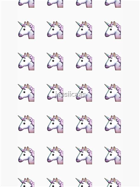 Unicorn Emoji Pattern Sticker By Jessiicaas Redbubble