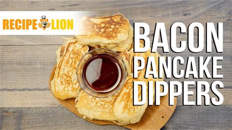 Place bowl in microwave, and cook 2 minutes. Bacon Pancake Dippers - YouTube
