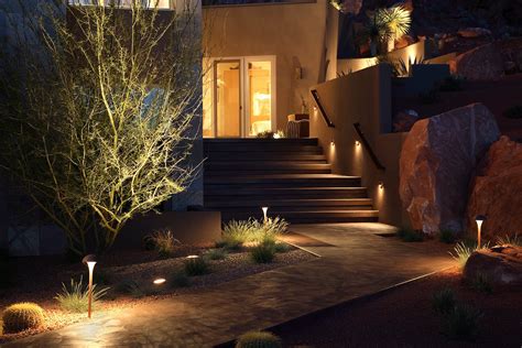 Using Cast Lighting For Perimeter Wall Security Step And Path