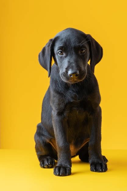 Premium Photo Black Labrador Retriever Puppy