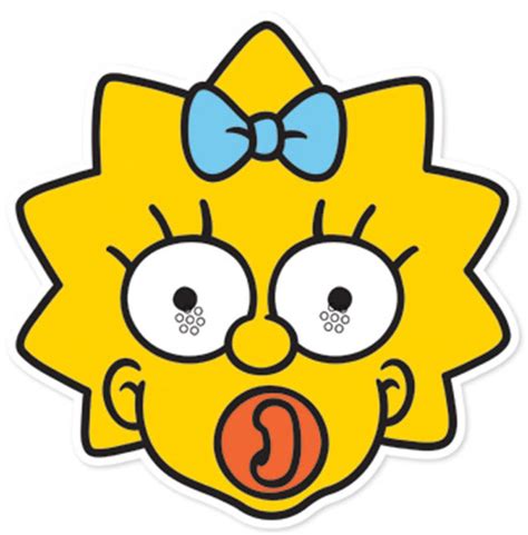 Maggie Simpson Party Face Mask The Simpsons Available Now At