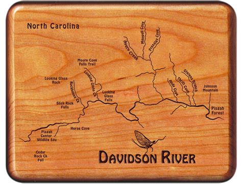 Davidson River Map Fly Box Personalized Handcrafted Custom Etsy
