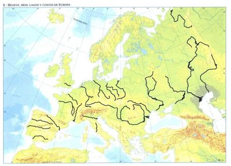 Mapa Mudo Rios Europa Para Imprimir Images