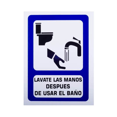 Señalamiento Estireno Lávate Las Manos 30 X 40 Safety Mart Mx