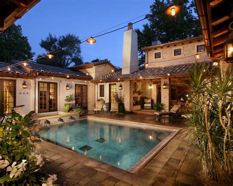 Courtyard Pool Home Design Ideas Pictures Remodel And Decor