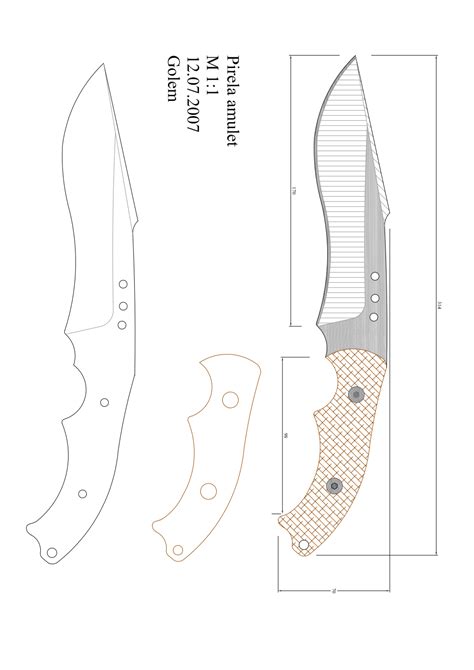 El paso a paso del cuchillo: Página 1 de 1 | Knife patterns, Handcrafted knife, Knife ...