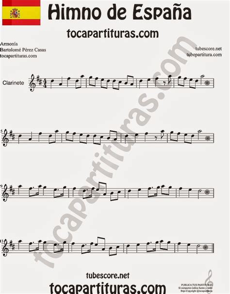 Diegosax Himno De España Partitura De Flauta Violín Saxofón Alto