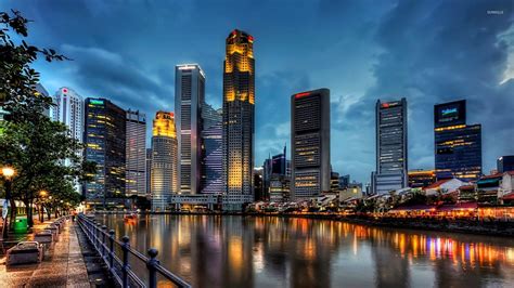 Singapore City Hd Desktop Wallpaper 44200 Baltana