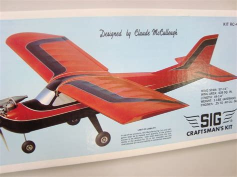Sig Kadet Mk Ii Rc Model Airplane Kit New Ebay