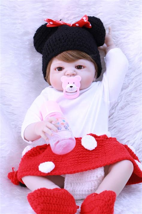 Bebe Reborn 55cm Girl Full Body Silicone Menina De Reborn Babies Doll